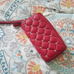 Coach Leather Zip Around Wallet